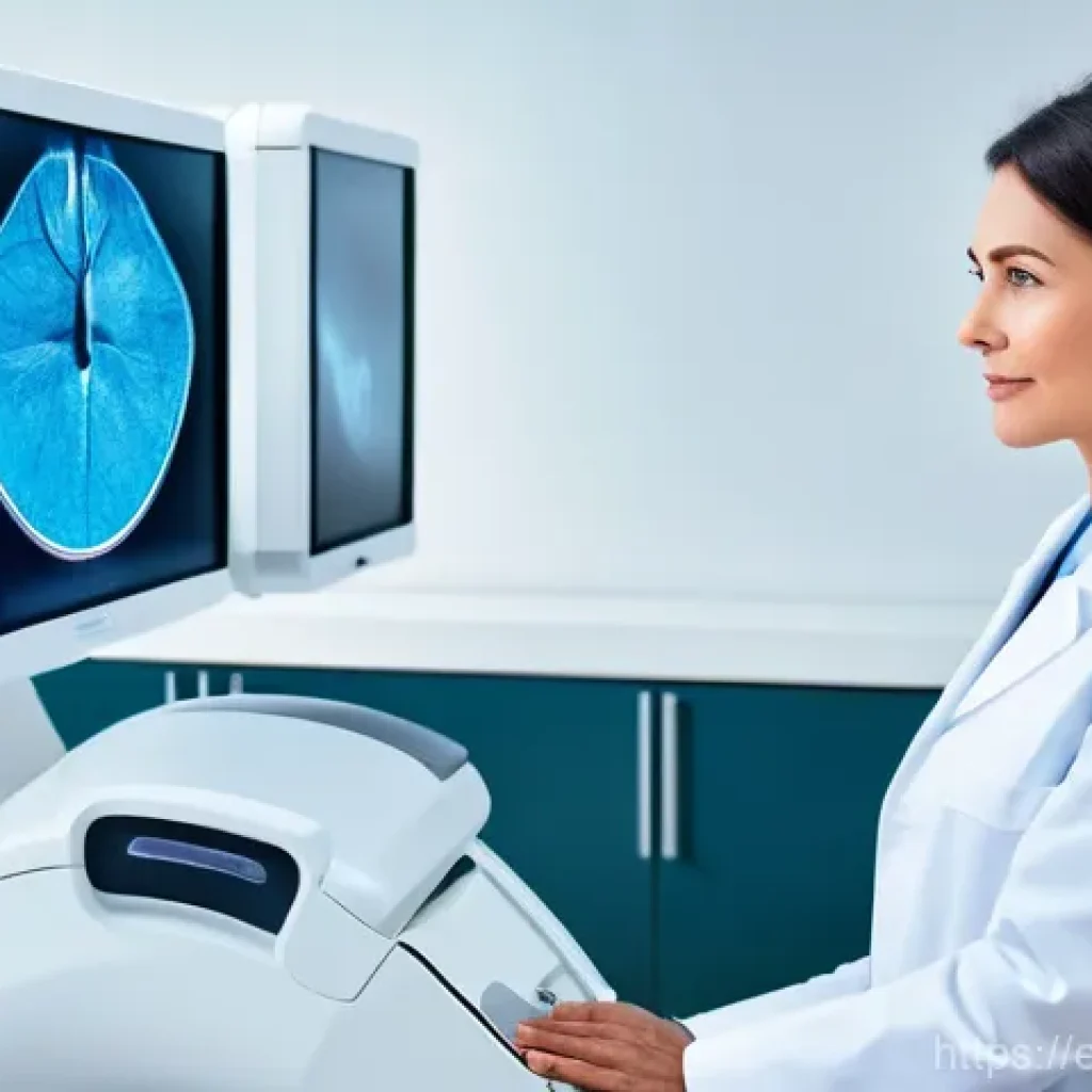 망막질환 증상과 치료 - **Prompt:** A serene and brightly lit ophthalmology examination room, featuring a sophisticated Opti...